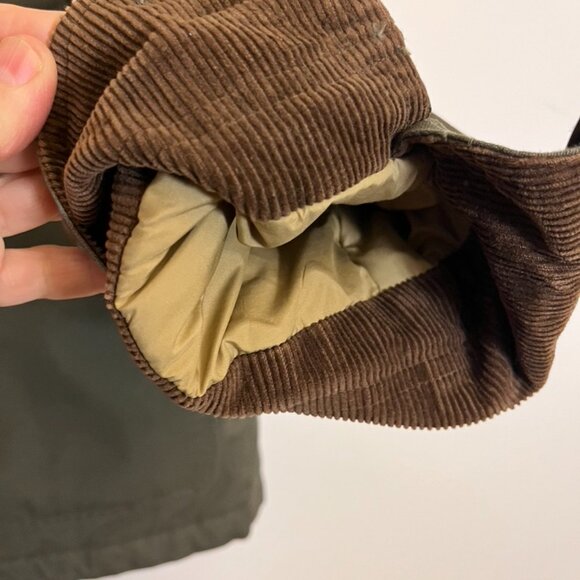 Vintage LL Bean Chore/Barn Coat Men’s Olive Green Corduroy Thinsulate Sz Medium - Picture 10 of 16